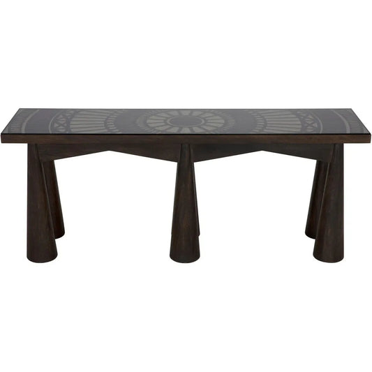 Noir Tutankhamun Console, Ebony Walnut