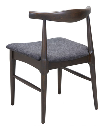 Zuo Modern Tuzka Grey Fabric Dining Chair 2PC