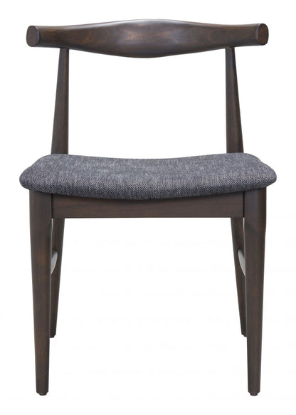 Zuo Modern Tuzka Grey Fabric Dining Chair 2PC