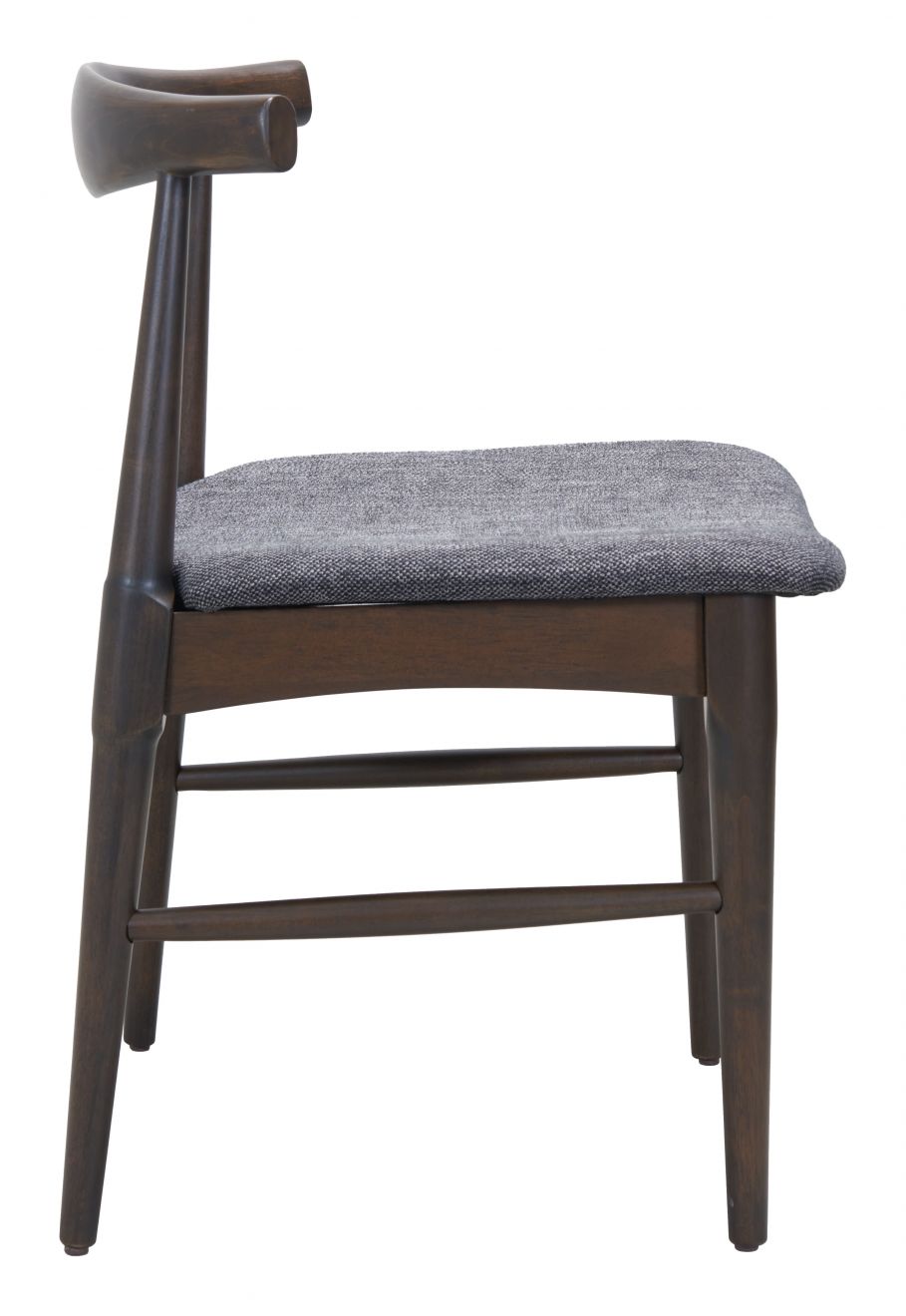 Zuo Modern Tuzka Grey Fabric Dining Chair 2PC