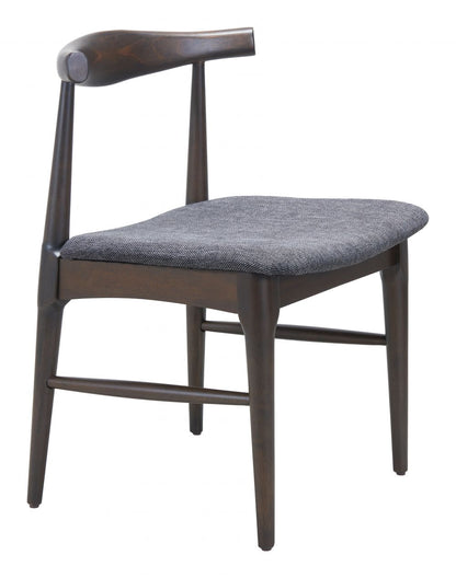 Zuo Modern Tuzka Grey Fabric Dining Chair 2PC