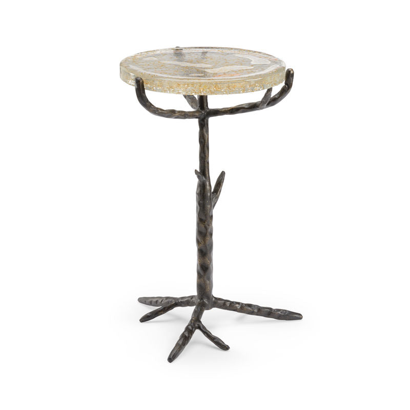Chelsea House Twig Textured Tripod Based Round Side Table