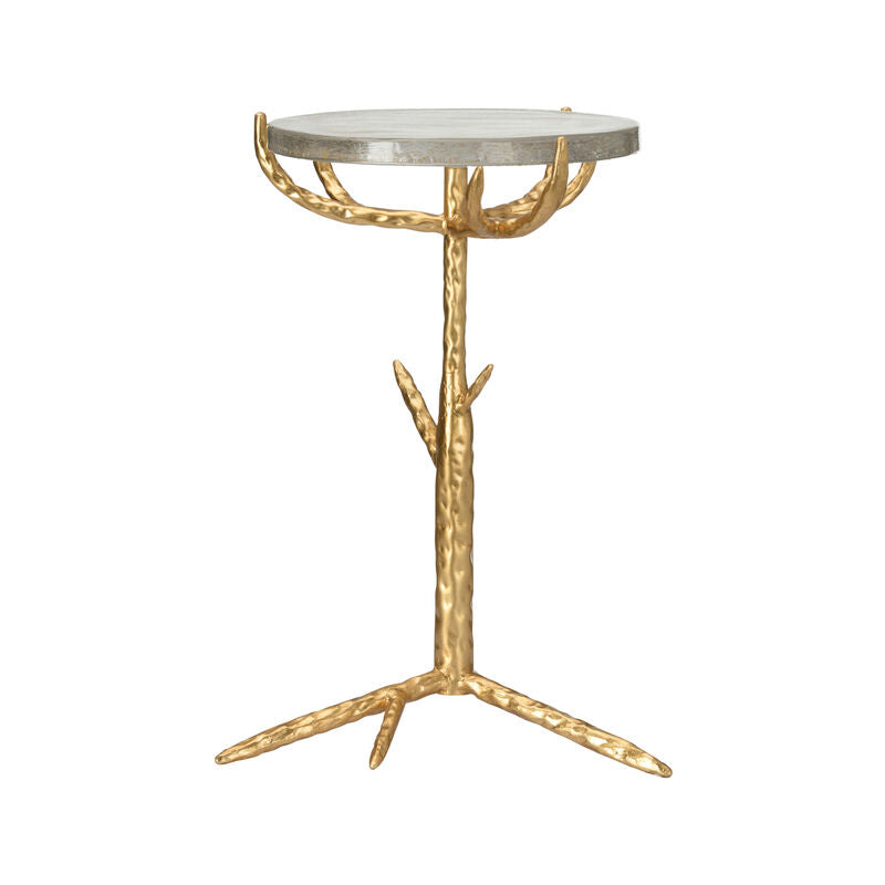 Chelsea House Twig Textured Tripod Based Round Side Table