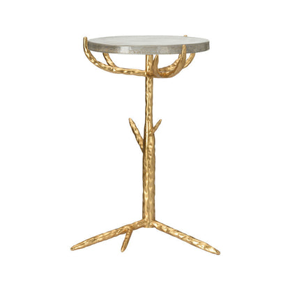 Chelsea House Twig Textured Tripod Based Round Side Table