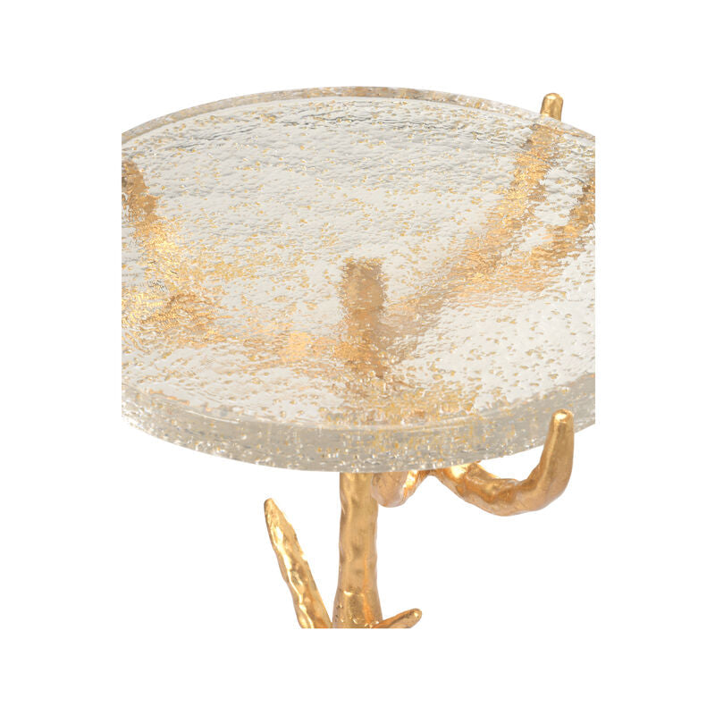 Chelsea House Twig Textured Tripod Based Round Side Table