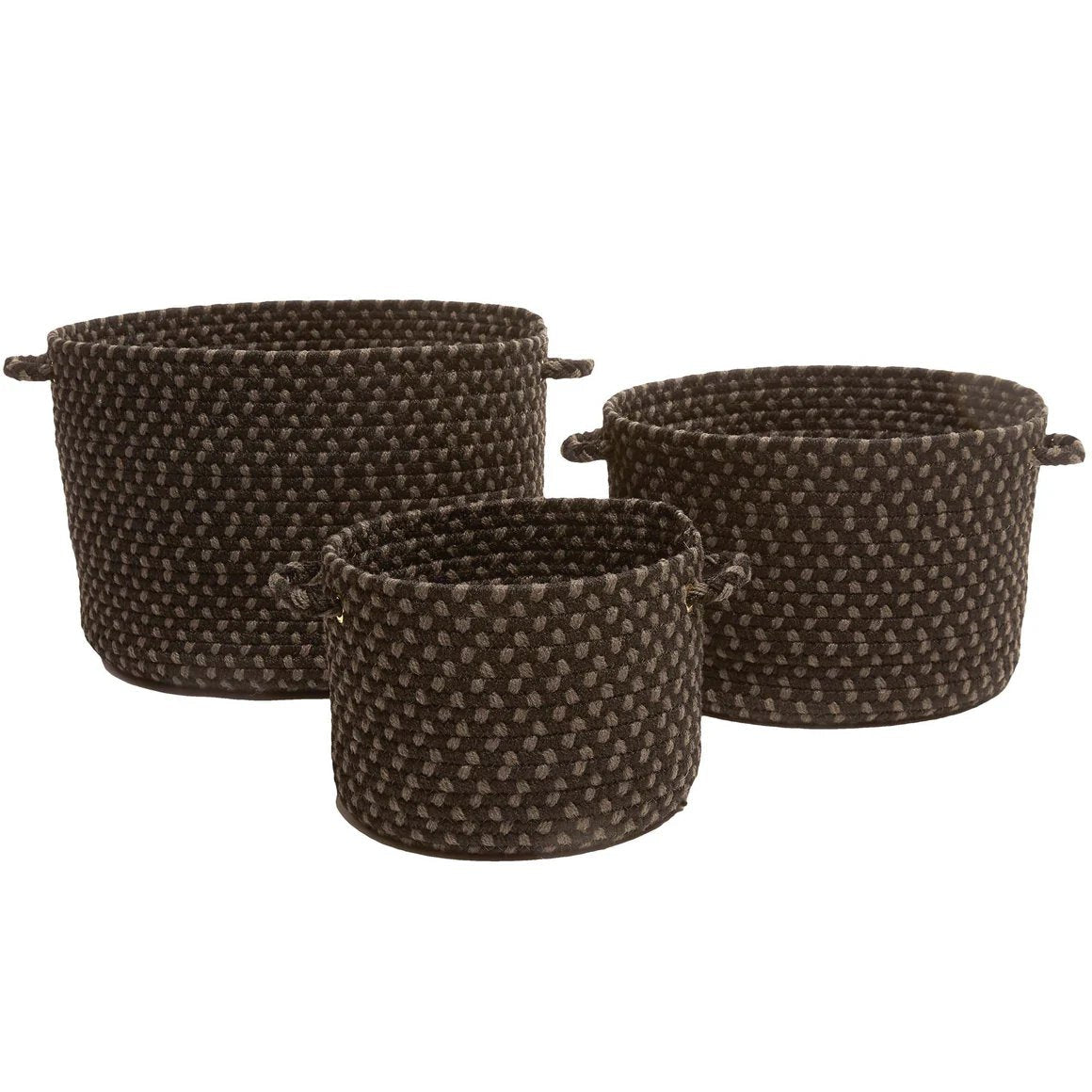 Rhody Rug Twin River Braided Handmade Basket 3PC