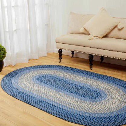 Rhody Rug Twin River Braided Oval Reversible Outdoor Rugs