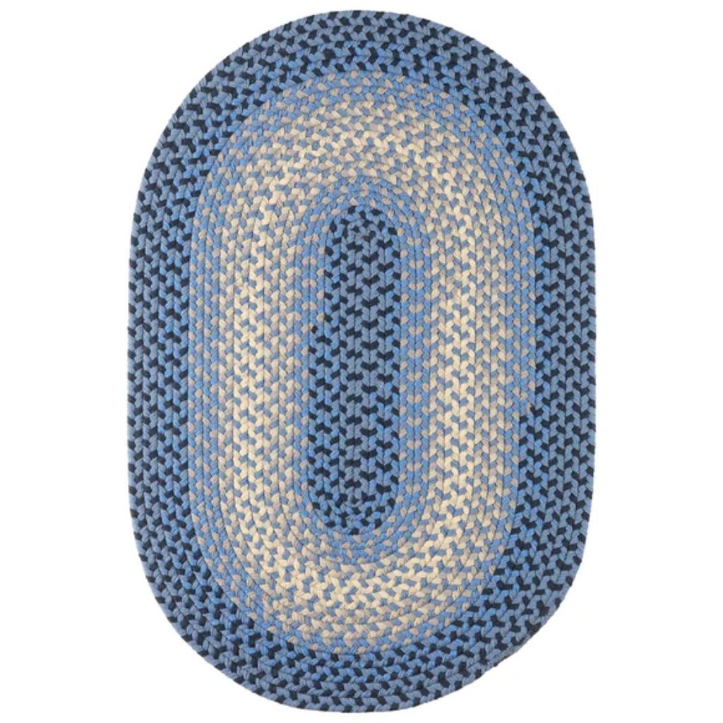 Rhody Rug Twin River Braided Oval Reversible Outdoor Rugs
