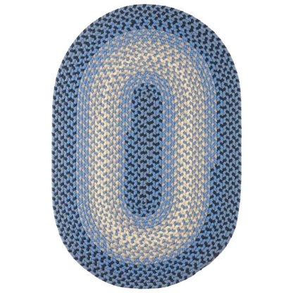 Rhody Rug Twin River Braided Oval Reversible Outdoor Rugs
