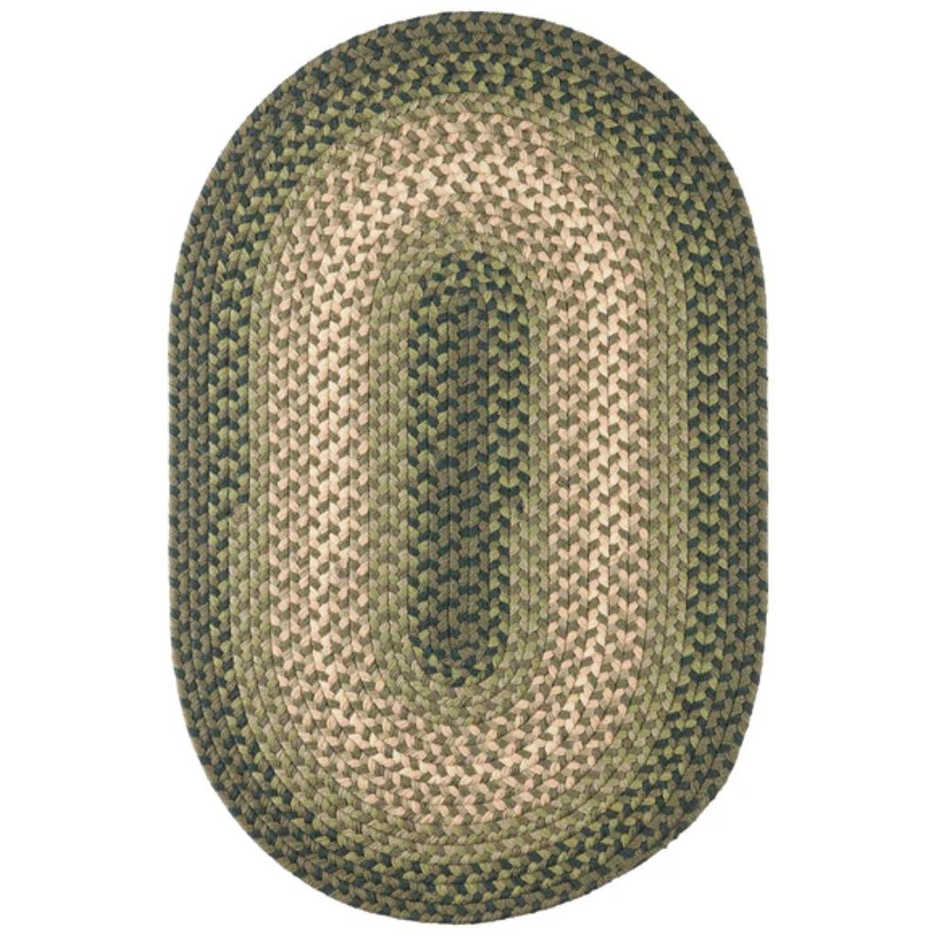 Rhody Rug Twin River Braided Oval Reversible Outdoor Rugs