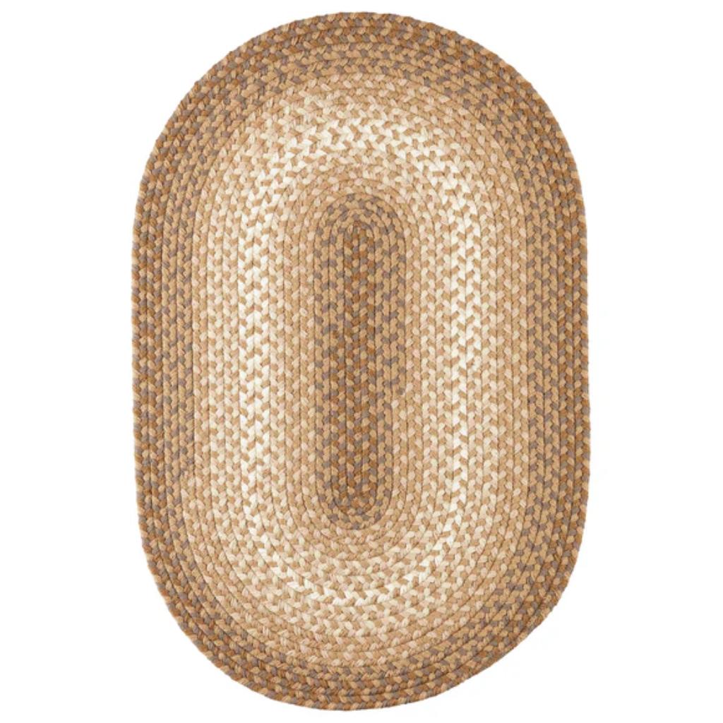 Rhody Rug Twin River Braided Oval Reversible Outdoor Rugs