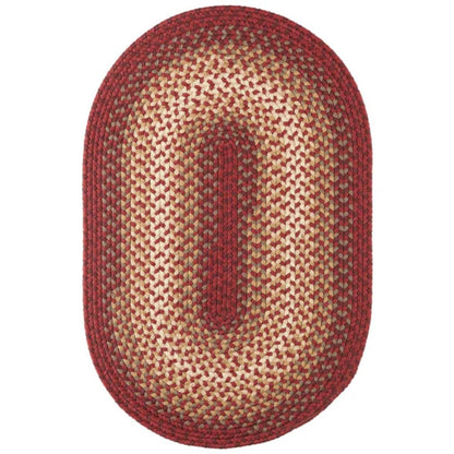Rhody Rug Twin River Braided Oval Reversible Outdoor Rugs