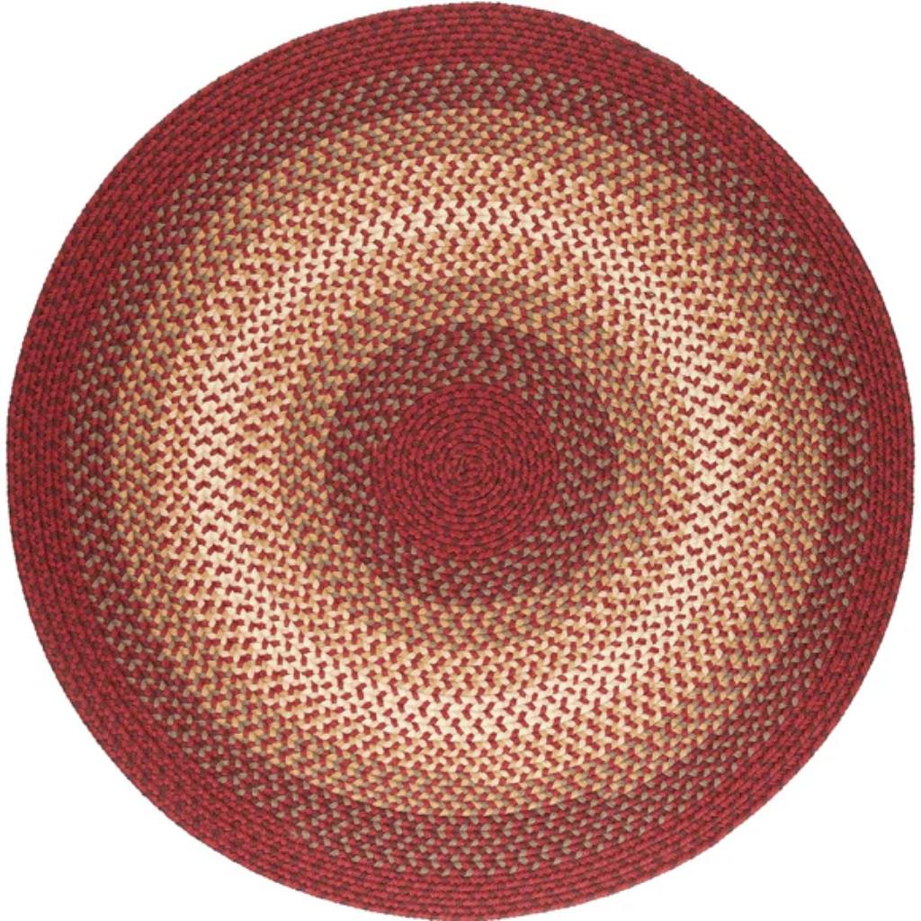 Rhody Rug Twin River Braided Round Reversible Outdoor Rugs