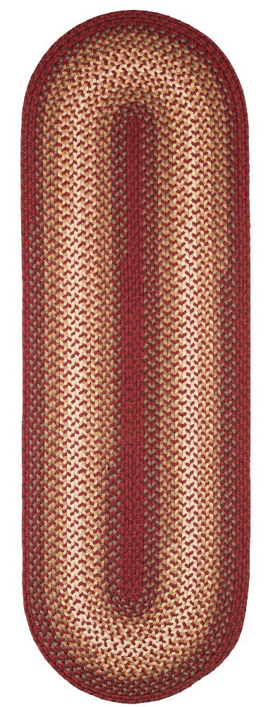 Rhody Rug Twin River Braided Runner Reversible Outdoor Rugs