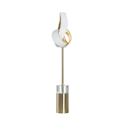 Wildwood Twister Tear Brass Base Table Lamp