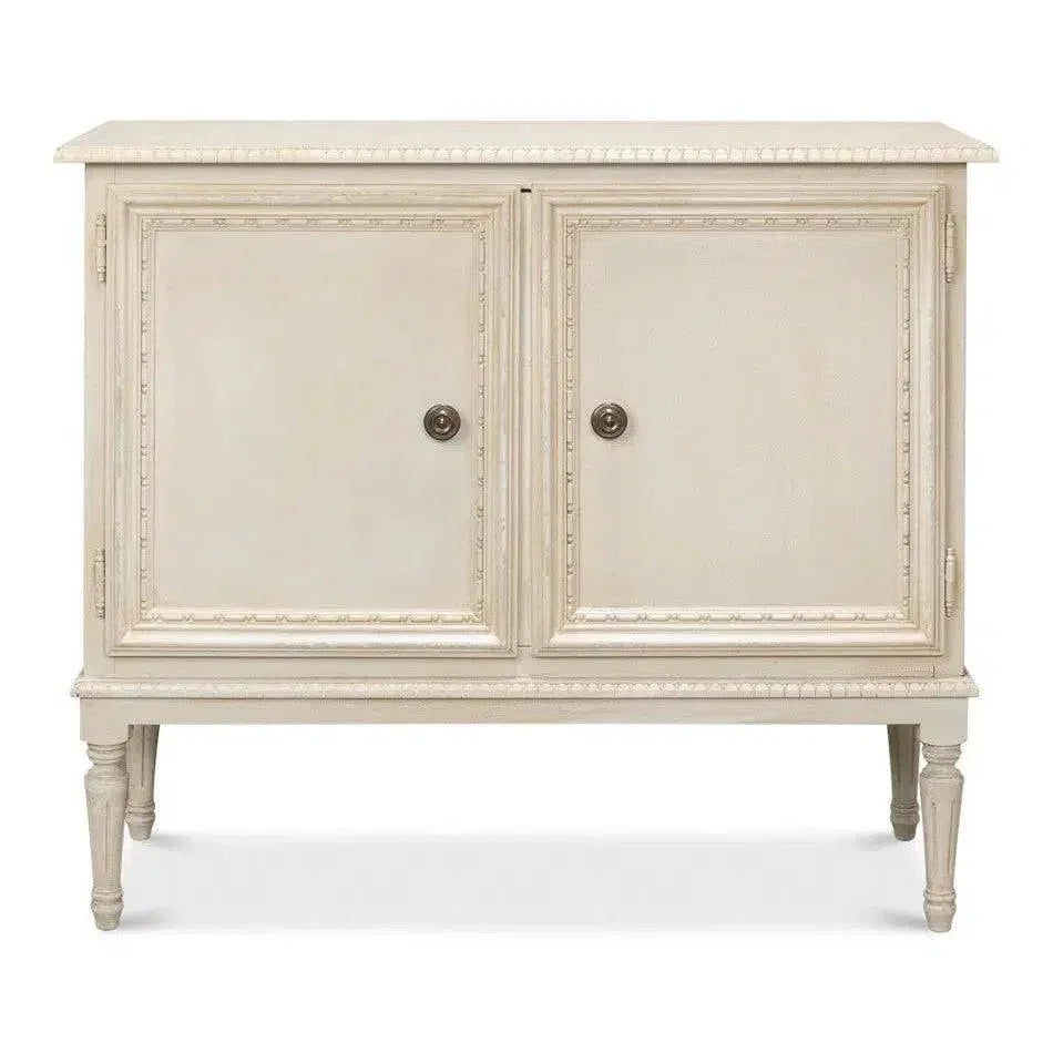 2 Door Sideboard Bright Lime White - LOOMLAN - Sarreid - Sideboards