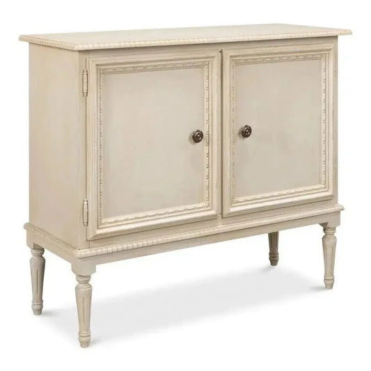2 Door Sideboard Bright Lime White - LOOMLAN - Sarreid - Sideboards