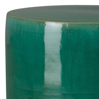 Emissary Two-Tone 14"Dia Ceramic Garden Stool