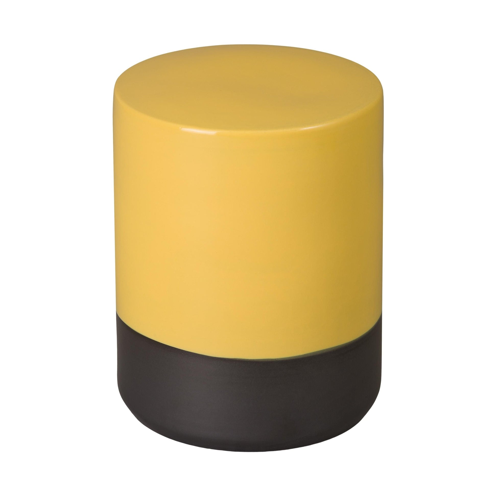 Emissary Two-Tone 14"Dia Ceramic Garden Stool