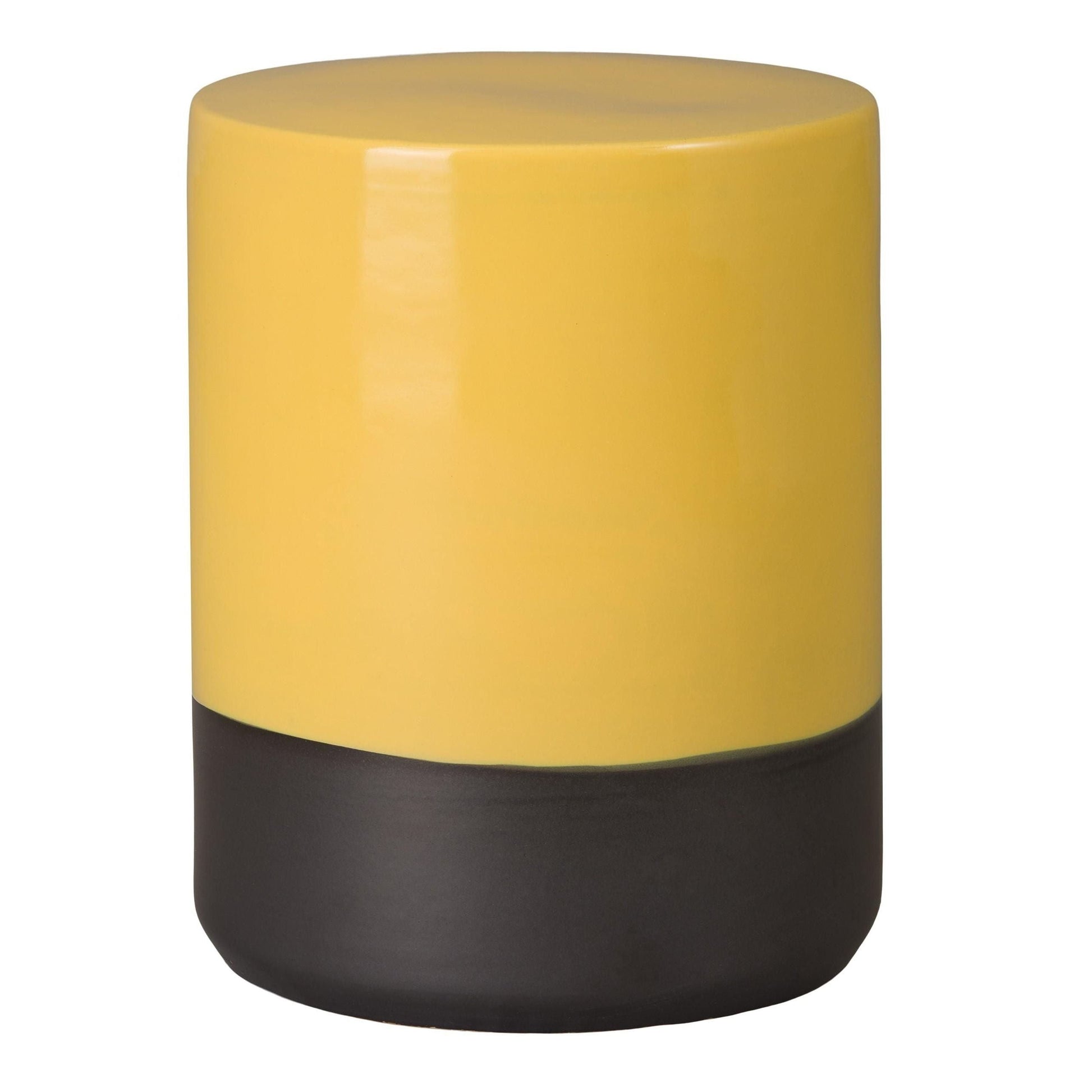 Emissary Two-Tone 14"Dia Ceramic Garden Stool