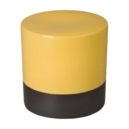 Emissary Two-Tone 18"Dia Ceramic Garden Stool
