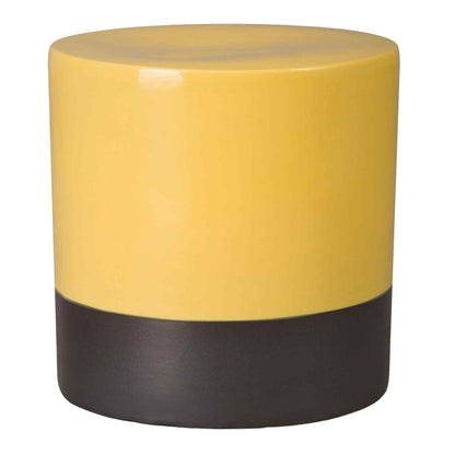 Emissary Two-Tone 18"Dia Ceramic Garden Stool