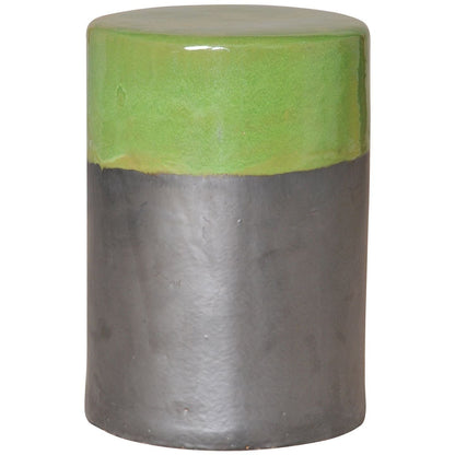 Emissary Two-Tone 18"H Green Apple Garden Stool