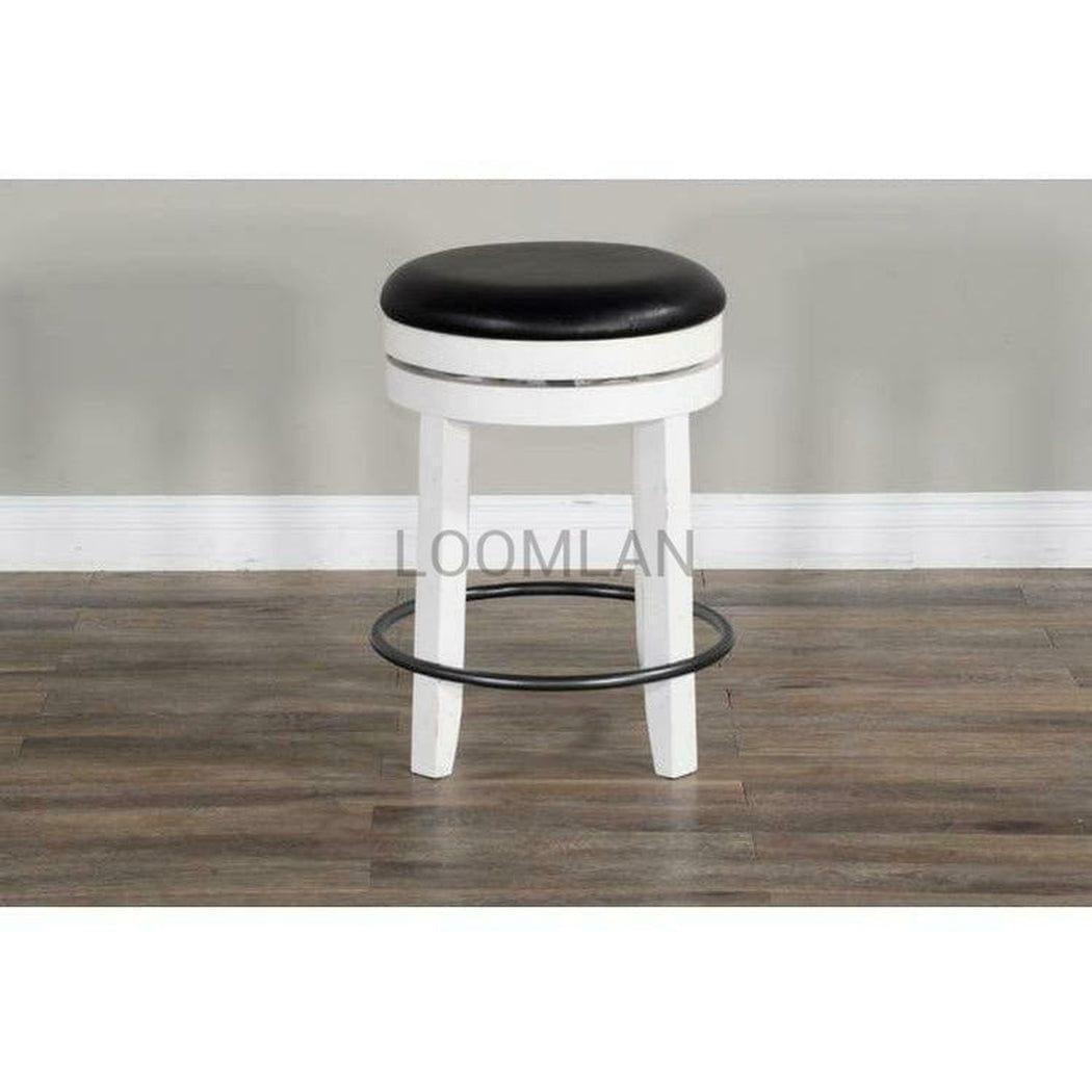 Two Tone Swivel Backless Counter Height Chair Counter Stools Sideboards and Things By Sunny D