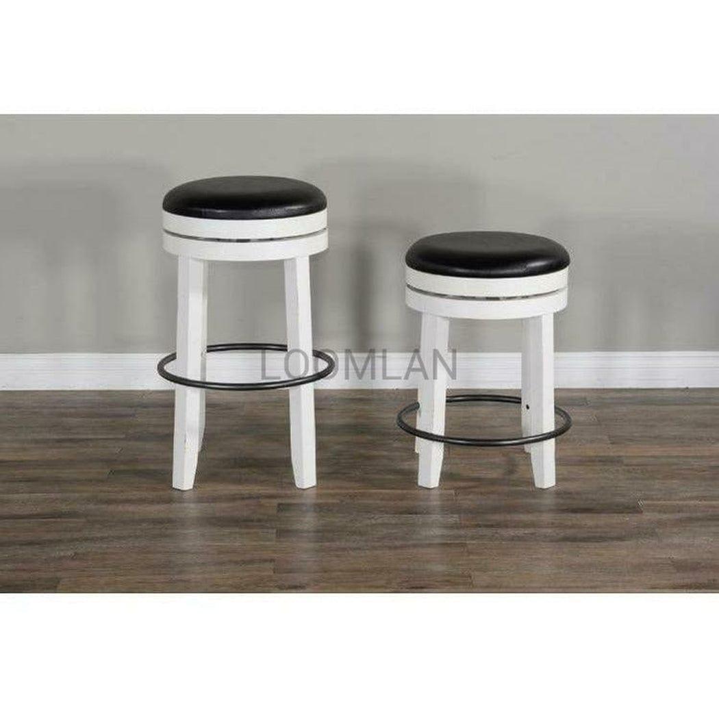 Two Tone Swivel Backless Counter Height Chair Counter Stools Sideboards and Things By Sunny D