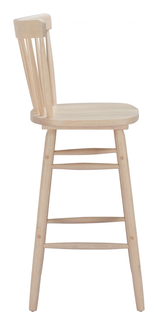 Zuo Modern Tyce Painted Wood Barstool 2PC
