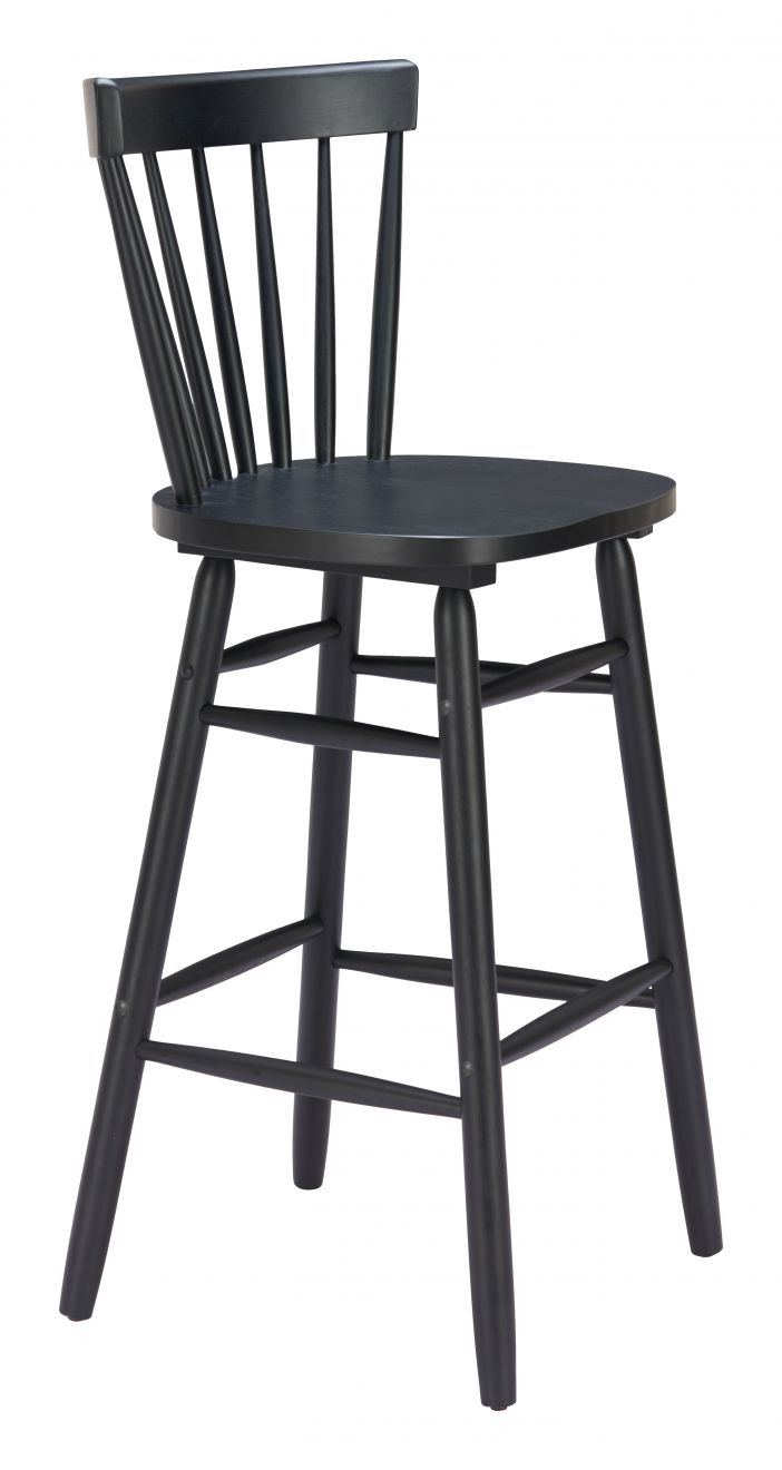 Zuo Modern Tyce Painted Wood Barstool 2PC