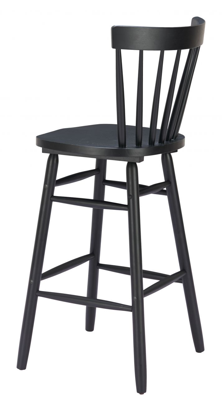 Zuo Modern Tyce Painted Wood Barstool 2PC