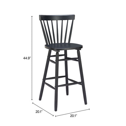 Zuo Modern Tyce Painted Wood Barstool 2PC