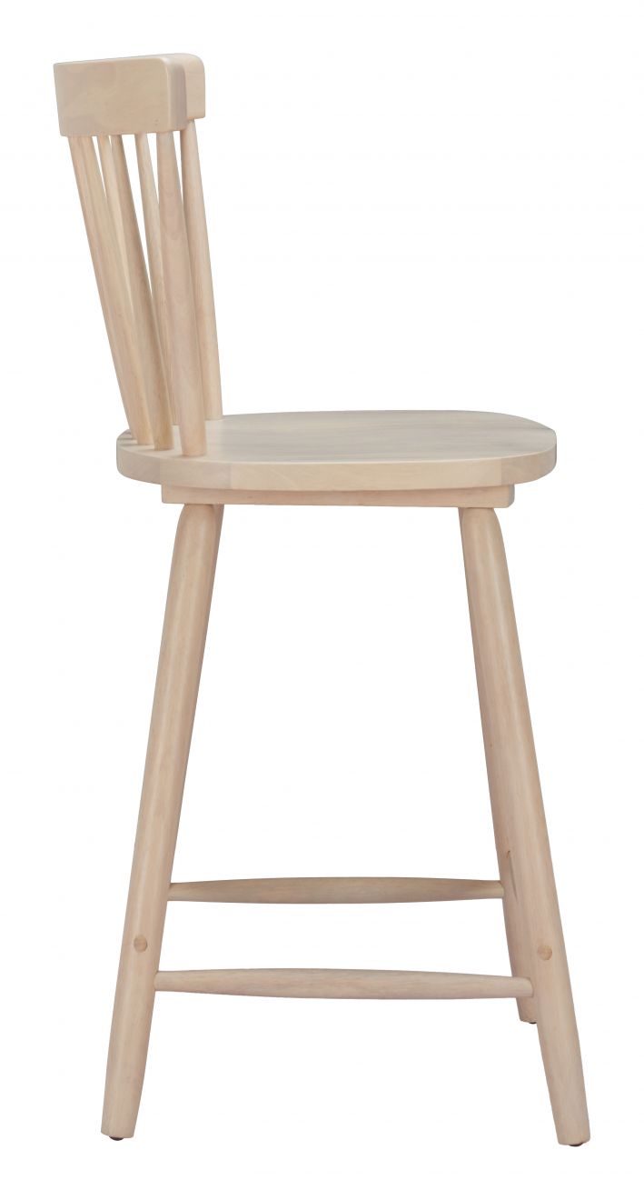Zuo Modern Tyce Painted Wooden Counter Stool 2PC