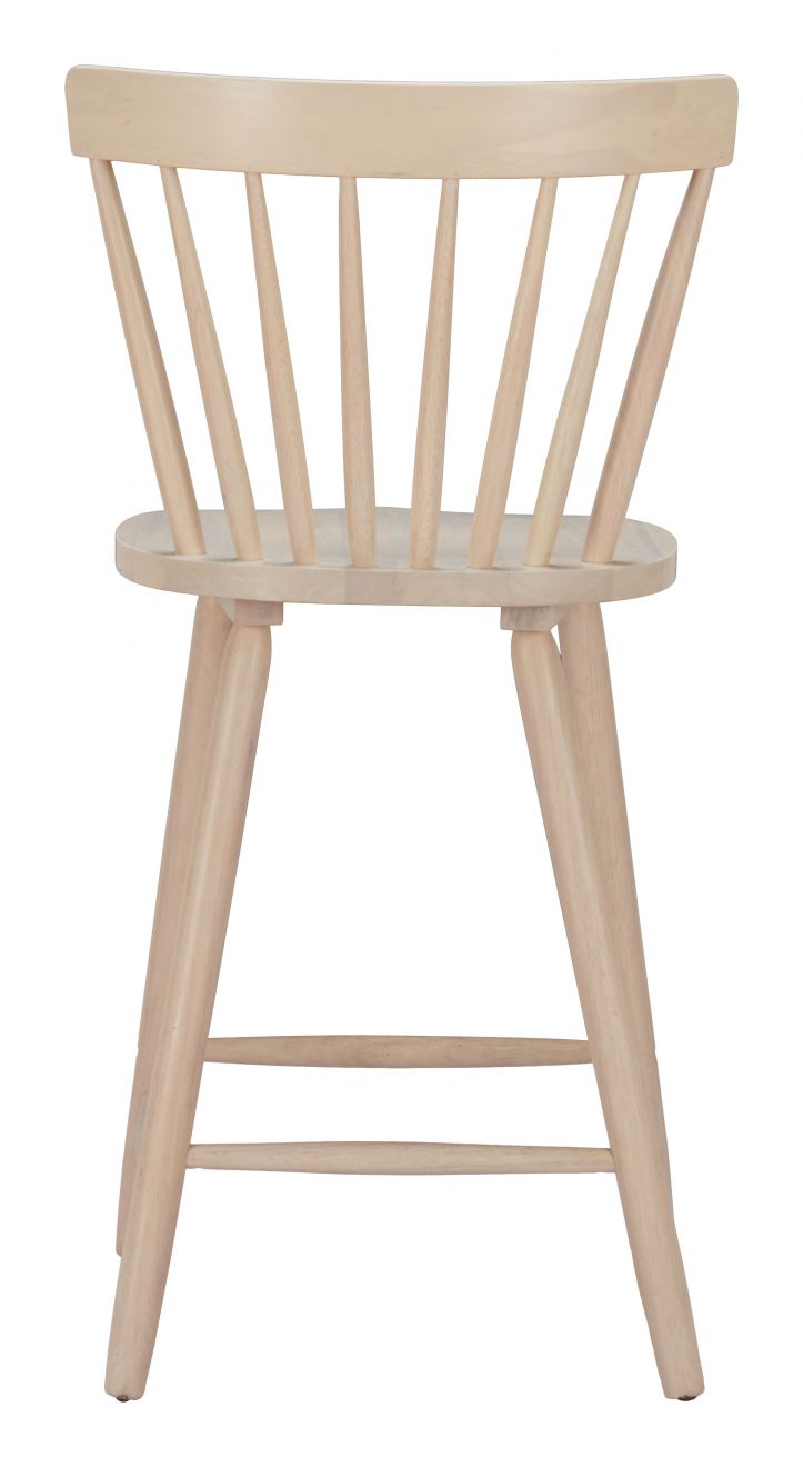 Zuo Modern Tyce Painted Wooden Counter Stool 2PC