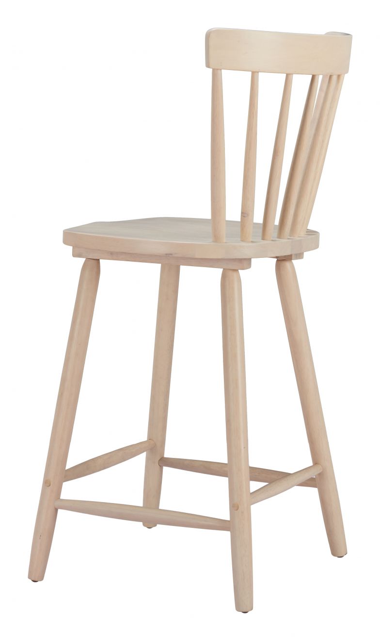 Zuo Modern Tyce Painted Wooden Counter Stool 2PC