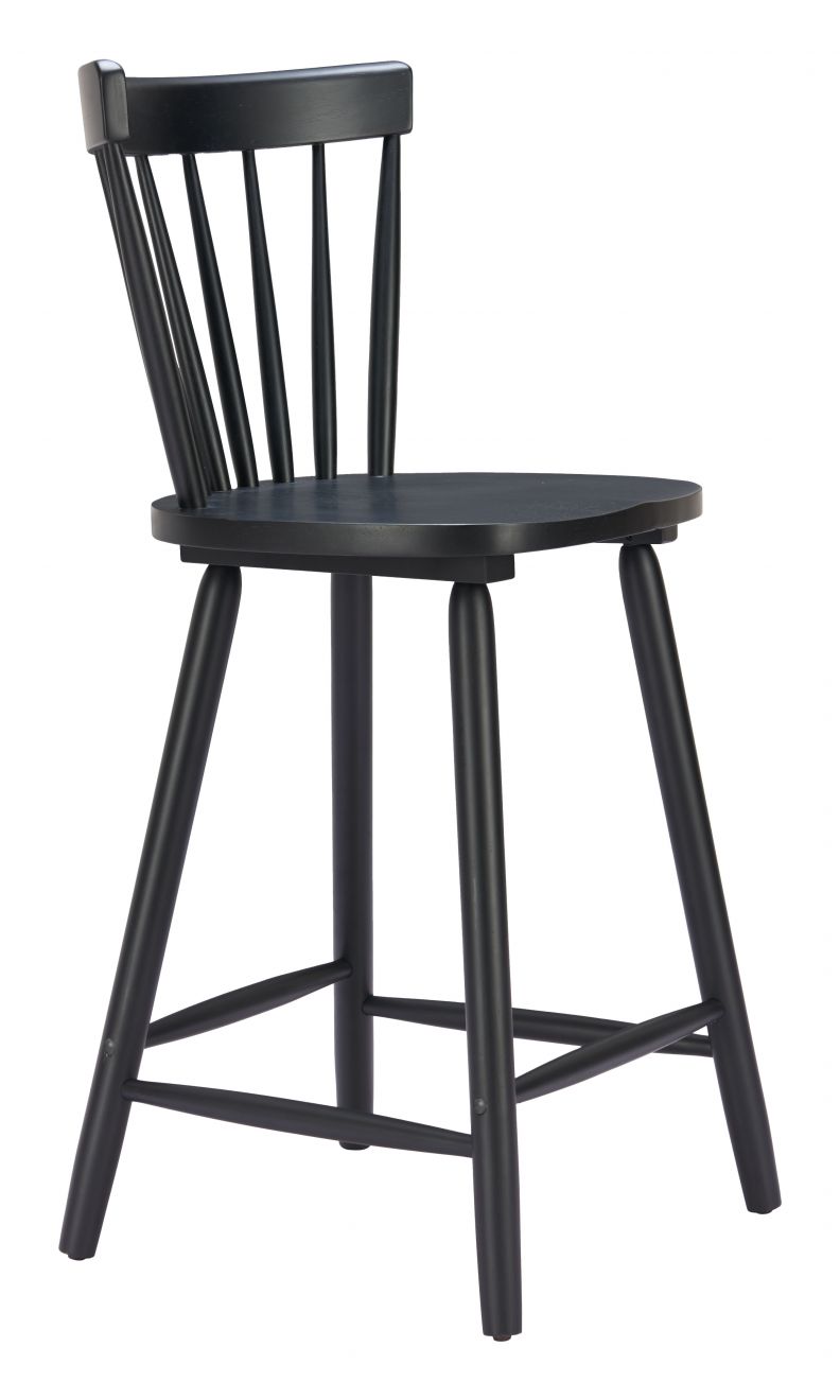 Zuo Modern Tyce Painted Wooden Counter Stool 2PC