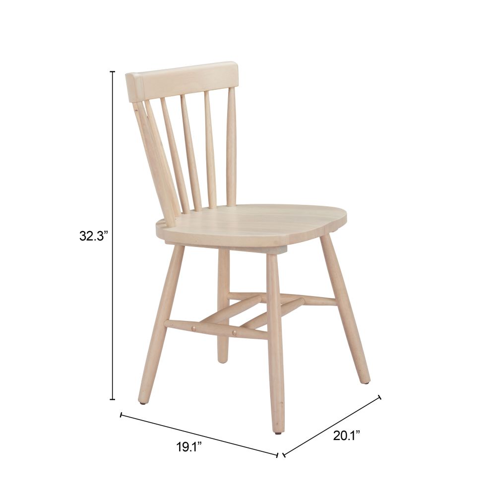 Zuo Modern Tyce Painted Wooden Dining Chair 2PC