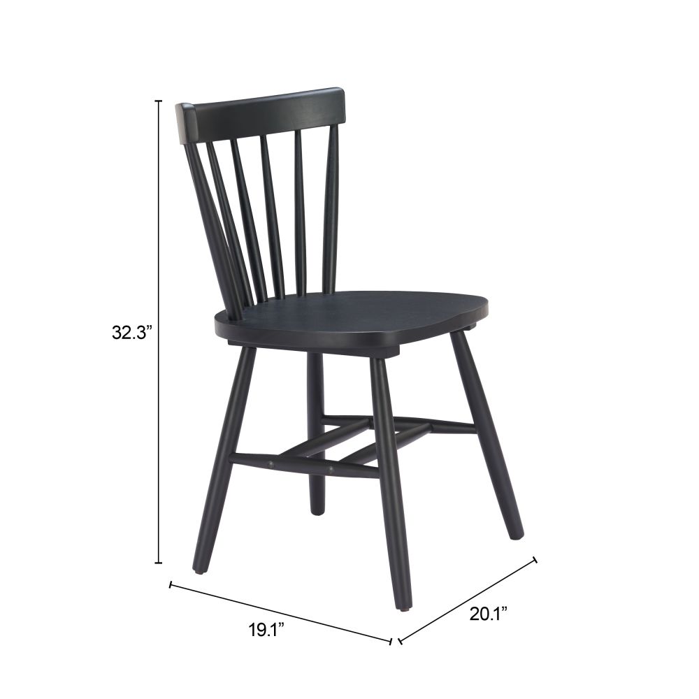 Zuo Modern Tyce Painted Wooden Dining Chair 2PC