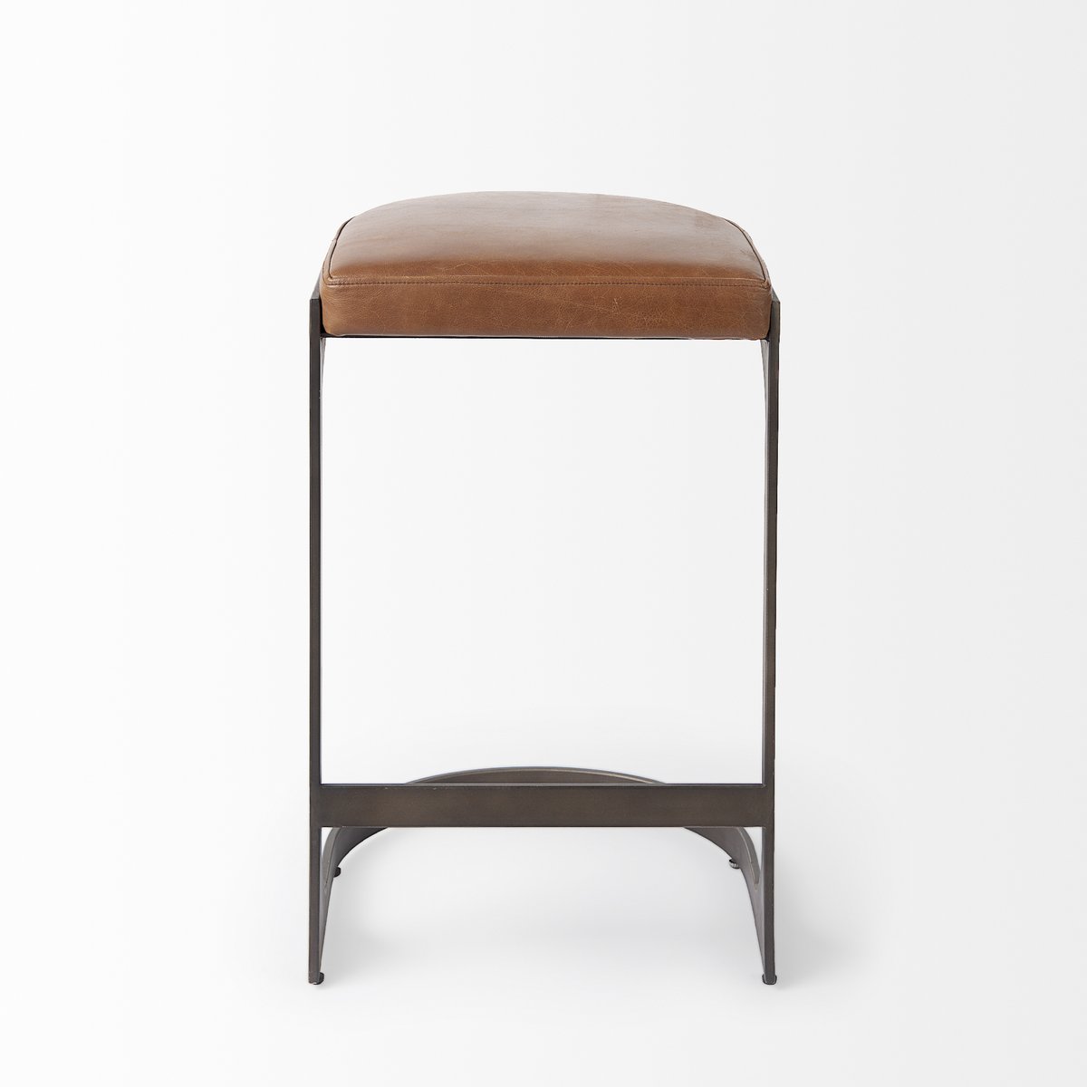 Mercana Tyson Leather Backless Counter Stool