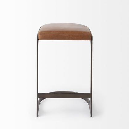 Mercana Tyson Leather Backless Counter Stool