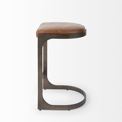 Mercana Tyson Leather Backless Counter Stool