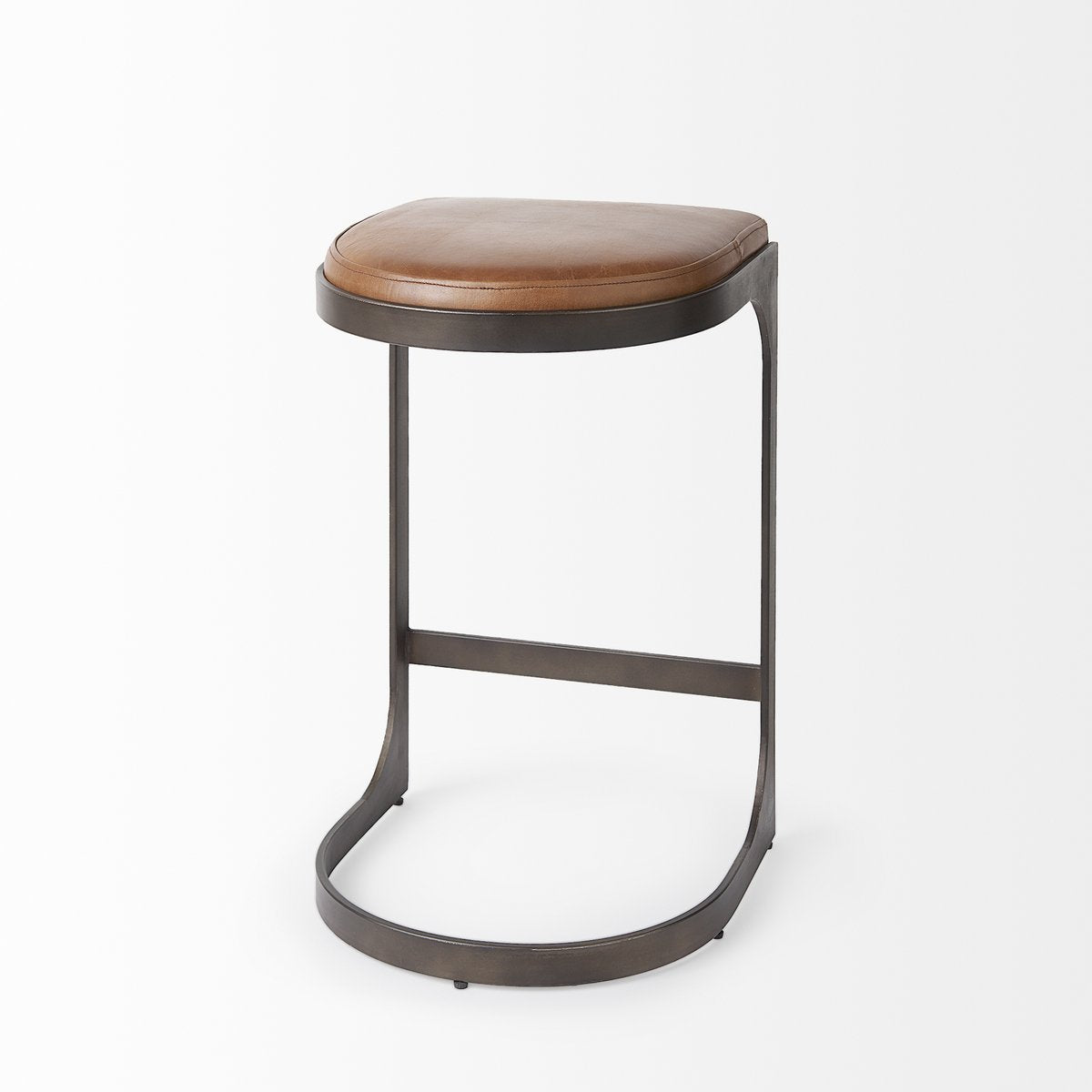 Mercana Tyson Leather Backless Counter Stool