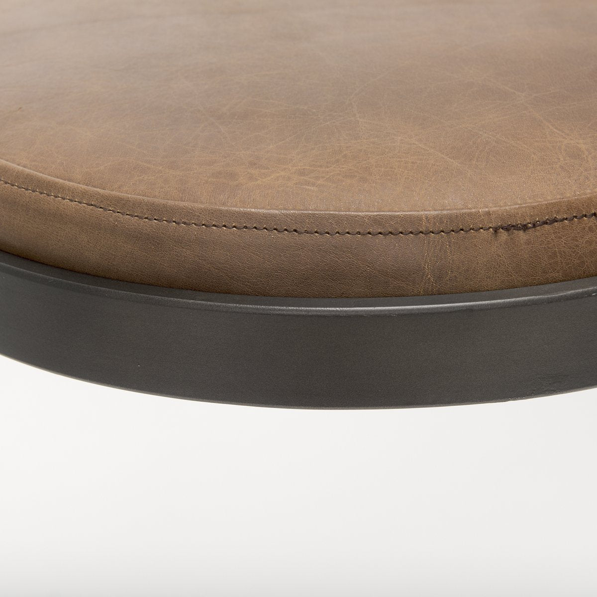 Mercana Tyson Leather Backless Counter Stool
