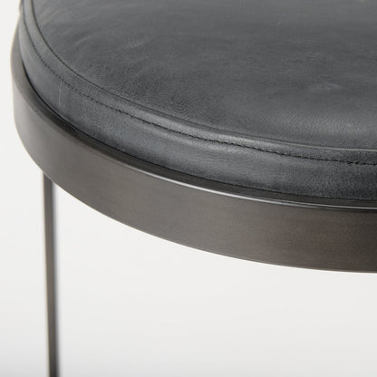 Mercana Tyson Leather Backless Counter Stool