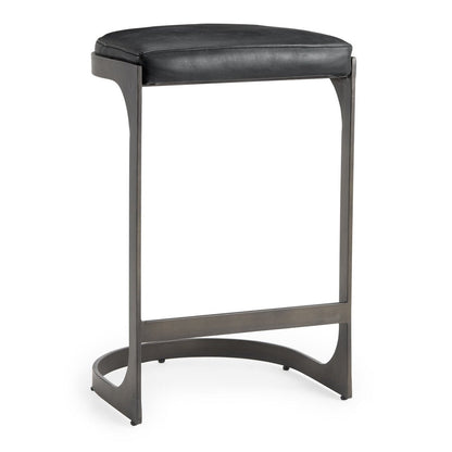 Mercana Tyson Leather Backless Counter Stool