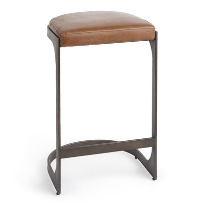 Mercana Tyson Leather Backless Counter Stool