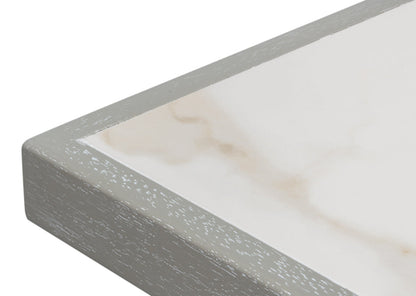 Sarreid Trestle Porcelain Rectangular Dining Table