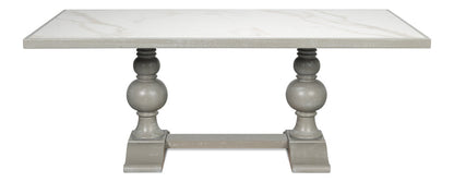 Sarreid Trestle Porcelain Rectangular Dining Table