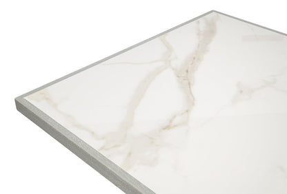 Sarreid Trestle Porcelain Rectangular Dining Table